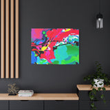 Abstract Neon Splash Matte Canvas Print — Vibrant Colorful Stretched Wall Art thumbnail 79
