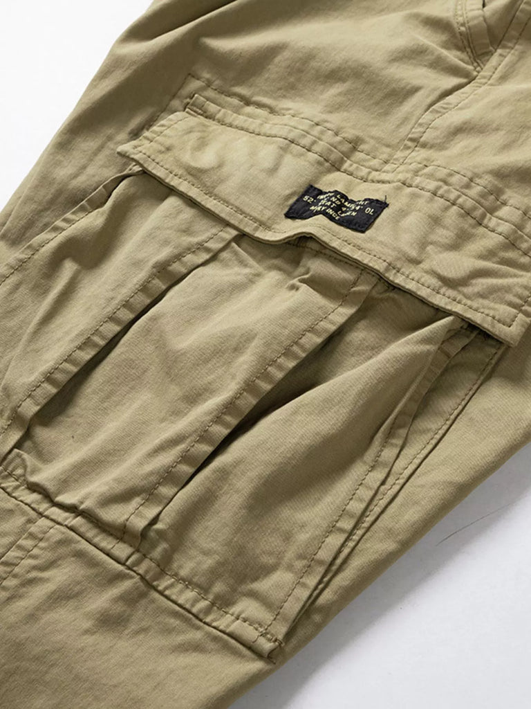 Men's Cargo Pants with Drawstring Waist