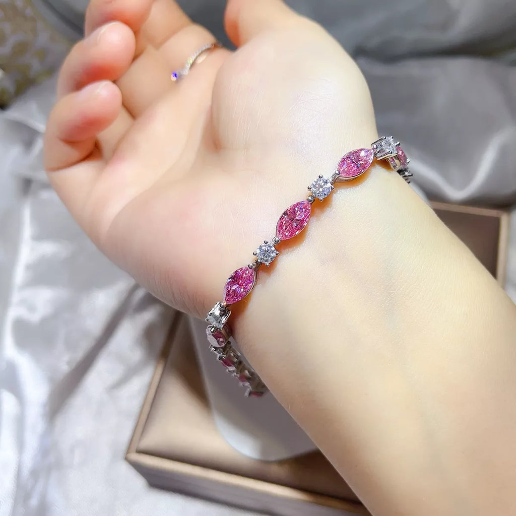 925 Sterling Silver Moissanite Bracelet