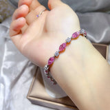 925 Sterling Silver Moissanite Bracelet thumbnail 5
