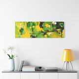 Abstract Green & Yellow Matte Canvas Print – Vibrant Modern Wall Art thumbnail 81