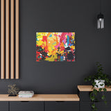 Abstract Color Splash Canvas Print - Vibrant Stretched Matte Wall Art thumbnail 67
