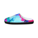 Color Splash Women's Indoor Slippers — Vibrant Abstract Cozy Slip-Ons thumbnail 4