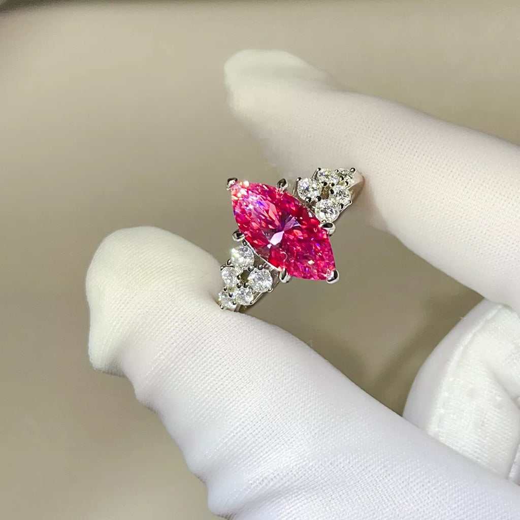 5 Carat 925 Sterling Silver Moissanite Ring