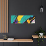 Abstract Neon Brushstroke Canvas Print — Colorful Modern Wall Art thumbnail 85