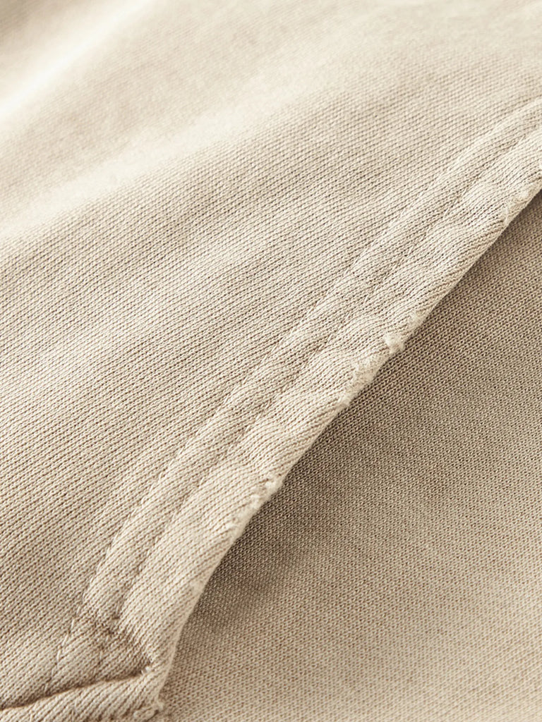 Men's Washed Quarter-Zip Hoodie with Kangaroo Pocket