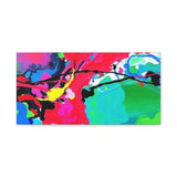 Abstract Neon Splash Matte Canvas Print — Vibrant Colorful Stretched Wall Art thumbnail 6