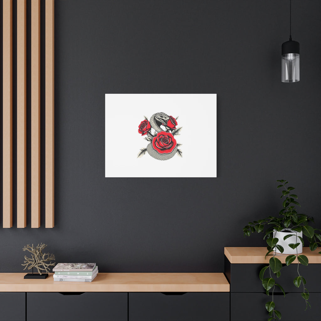 Matte Stretched Canvas - Snake Wall Art