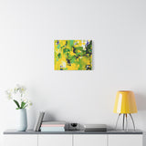 Abstract Green & Yellow Matte Canvas Print – Vibrant Modern Wall Art thumbnail 48