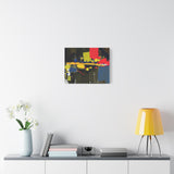 Abstract Color Splash Matte Canvas Print — Modern Stretched Wall Art thumbnail 48