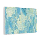 Abstract Aqua Brushstroke Canvas Print — Coastal Blue Wall Art thumbnail 27