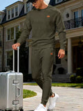 Men's Full Size Casual Textured Top and Pants Set Plus Size thumbnail 7