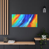Abstract Rainbow Wave Matte Canvas Print — Vibrant Stretched Wall Art thumbnail 85