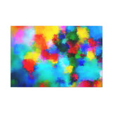 Abstract Rainbow Splash Matte Canvas Print thumbnail 21