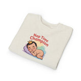 Nap Time Champion Toddler Sweatshirt — Cute Sleeping Baby Graphic thumbnail 22