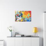 Abstract Splash Colorful Matte Canvas Wall Art – Vibrant Modern Stretched Print thumbnail 72