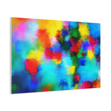 Abstract Rainbow Splash Matte Canvas Print thumbnail 86