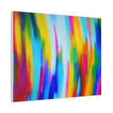 Abstract Rainbow Waves Matte Canvas Print — Vibrant Colorful Wall Art thumbnail 62