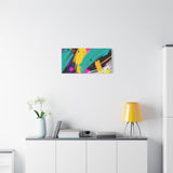 Abstract Neon Brushstroke Canvas Print — Colorful Modern Wall Art thumbnail 60