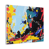 Abstract Color Splash Matte Canvas Print — Modern Stretched Wall Art thumbnail 56