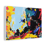 Abstract Color Splash Matte Canvas Print — Modern Stretched Wall Art thumbnail 32