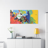 Abstract Color Splash Matte Canvas — Stretched Wall Art thumbnail 96