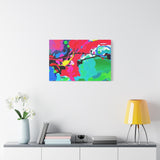 Abstract Neon Splash Matte Canvas Print — Vibrant Colorful Stretched Wall Art thumbnail 60