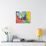 Abstract Color Splash Matte Canvas — Stretched Wall Art thumbnail 54