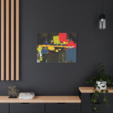 Abstract Color Splash Matte Canvas Print — Modern Stretched Wall Art thumbnail 67