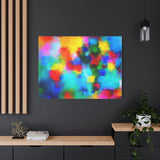 Abstract Rainbow Splash Matte Canvas Print thumbnail 91