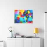 Abstract Rainbow Splash Matte Canvas Print thumbnail 78