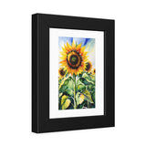 Sunflower Watercolor Framed Poster — Bright Botanical Wall Art thumbnail 2