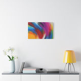 Abstract Rainbow Swirl Matte Canvas Print (Stretched) thumbnail 51