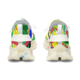 Women's Mesh Sneakers — Colorful Abstract Summer Athletic Shoes thumbnail 3
