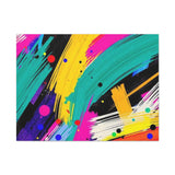 Abstract Neon Brushstroke Canvas Print — Colorful Modern Wall Art thumbnail 15