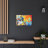 Abstract Splash Colorful Matte Canvas Wall Art – Vibrant Modern Stretched Print thumbnail 61