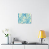 Abstract Aqua Brushstroke Canvas Print — Coastal Blue Wall Art thumbnail 45