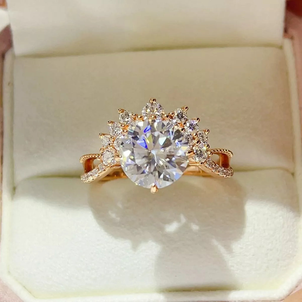 3 Carat 925 Sterling Silver Moissanite Ring