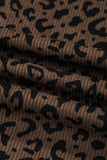 Leopard Print Elastic High Waist Loose Corduroy Pants thumbnail 11