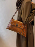 Studded Flap Chain Shoulder Bag thumbnail 6