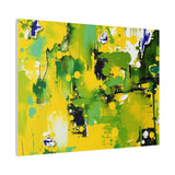 Abstract Green & Yellow Matte Canvas Print – Vibrant Modern Wall Art thumbnail 89