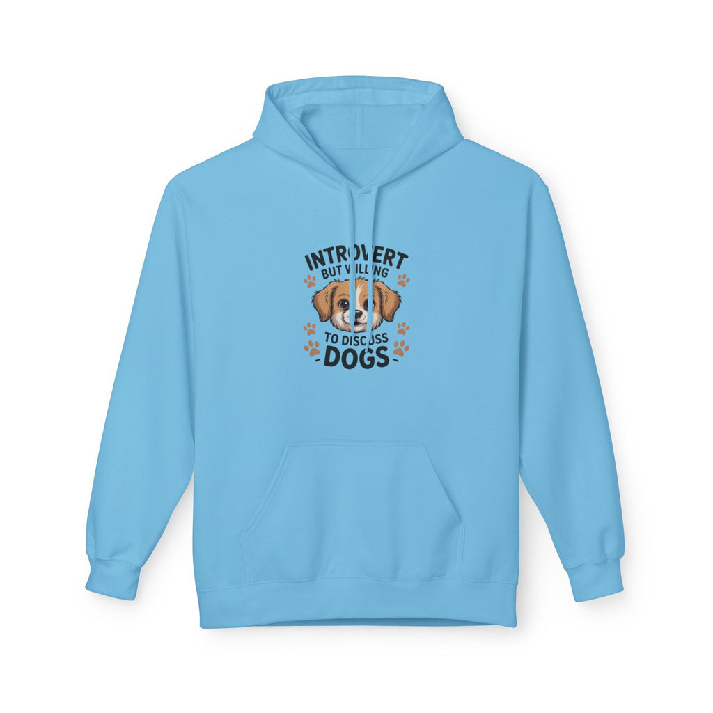Introvert But Willing To Discuss Dogs Hoodie — Cute Dog Lover Pullover