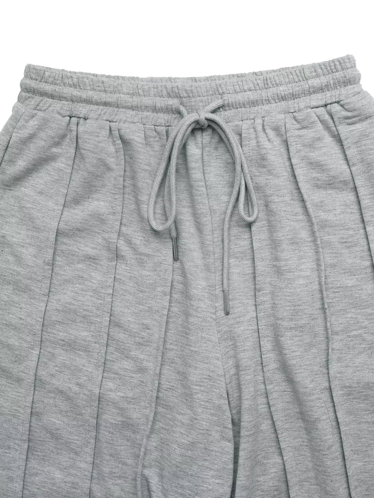 Drawstring Wide-Leg Sweatpants