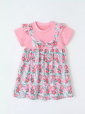 Children's Floral Print Bow Detail Dress thumbnail 2