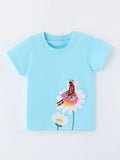Children's Fairy and Flower Embroidered Short Sleeve T-Shirt thumbnail 2