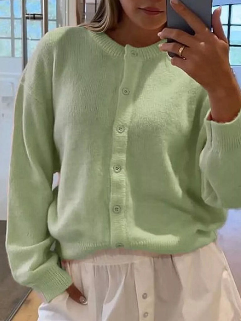 Button-Down Knit Cardigan