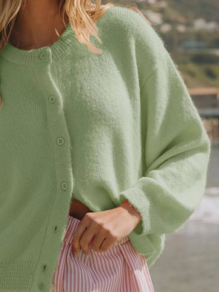 Button-Down Knit Cardigan