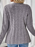 Cable-Knit Button-Down Cardigan thumbnail 2
