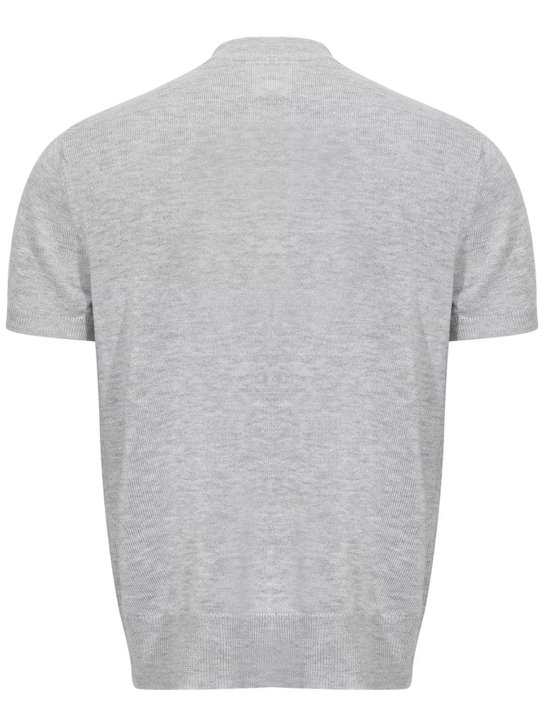 Men's Mock Neck Short Sleeve Knit Top