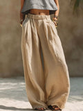 Full Size Elastic Waistband Wide Leg Pants Plus Size thumbnail 10